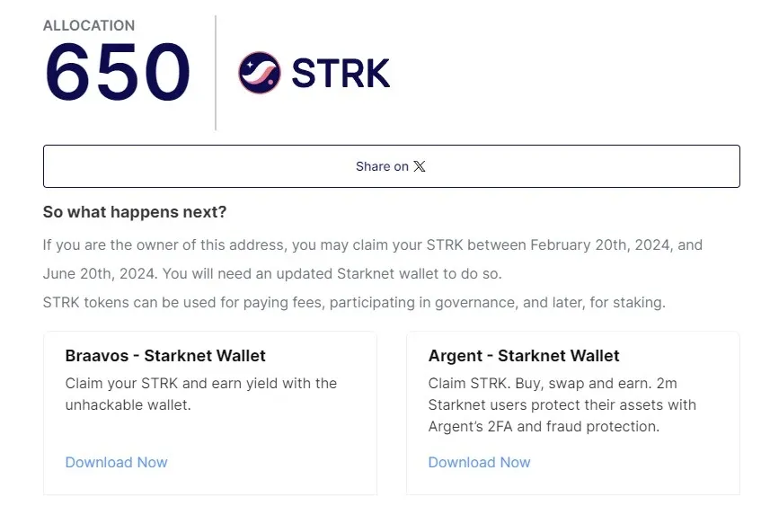Starknet revela os detalhes do seu airdrop de tokens STRK – Você é elegível?